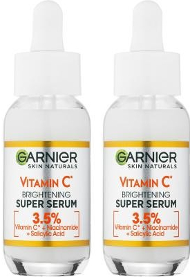 Garnier Skin Naturals Vitamin C Brightening Super Serum sada 2x pleťové sérum 30 ml