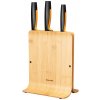 Fiskars 1057553 Sada nožů Functional Form v bambusovém bloku, 3 ks
