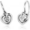 Cutie Jewellery Detské naušnice z bieleho zlata C2177B White