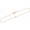 Eppi Zlatý minimalistický náramok s lab-grown diamantom Lepio BR48519