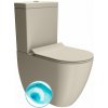 GSI PURA WC kombi, Swirlflush, spodný/zadný odpad, creta dual-mat 880608P