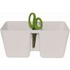Prosperplast TWINS Cube Kvetináč na bylinky 24,4x11x12cm biela DTC245