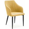 Žlté čalúnené jedálenské kreslá v súprave 2 ks Nadi – Marckeric