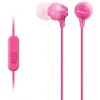 SONY slúchadlá MDR-EX15AP, handsfree, ružové MDREX15APPI.CE7