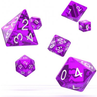 Oakie Doakie Dice RPG Set TranslucentPurple Kocka Set 7