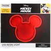 Neonová Lampička na zeď - Disney Mickey 21,8 cm