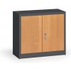 Alfa 3 Zvárané skrine s lamino dverami, 800 x 920 x 400 mm, RAL 7016/buk
