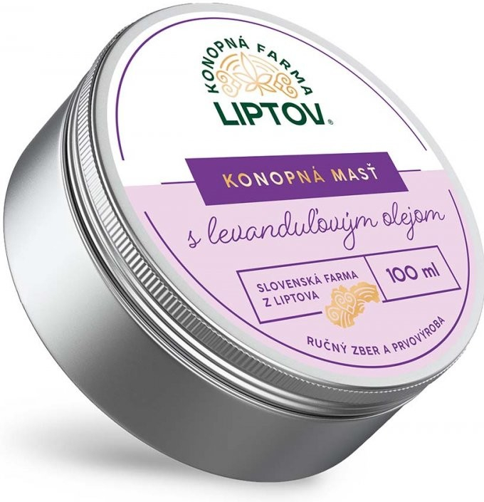 Konopná farma Liptov Konopná masť levanduľa Premium 100 ml