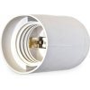 objímka plastová hladká, E27/80, 250 V, 4 A, biela