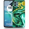 Picasee silikónový prehľadný obal pre Motorola Moto G72 - Green Gold