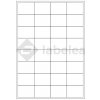 Labelea Samolepiace etikety 51x36 mm biele papierové, na hárku A4, pre laserovú a atramentovú tlač, Farba etikiet Biela, Počet hárkov v balení 100 EPS051036W032S