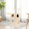 Shumee Škrabadlo se sisalovými sloupky krémové 82 cm