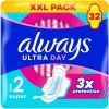 Always Ultra Day Super hygienické vložky (veľkosť 2) vložky s krídelkami 32 ks]