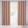 Ružové zatemňovacie závesy na okná so zavesením na kruhy 135 x 250 cm