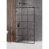 New Trendy EXK-2024 AVEXA BLACK walk - in sprchový kút 110 cm, 6 mm sklo 110 x 200 cm čierna