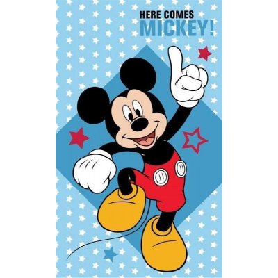 DETEXPOL Detský uterák Mickey hviezdičky 50x30 cm