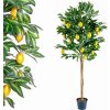 Plantasia Umelý strom Citrus Citrón 185 cm (Umelé kvety)