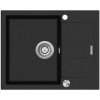 Concept Concept DG05C45BC - Kuchynský drez CUBIS 50x62 cm granit/čierna CO0052 + záruka 3 roky zadarmo + záruka 3 roky zadarmo