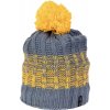 Dámska zimná pletená čiapka Finmark, WINTER HAT sivá,žltá, UNI