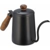 Kovový čajník s drevenou rukoväťou RD44120, čierny 550 ml