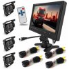 4x CÚVACIA KAMERA MONITOR 9 PALCOV AUTOBUS NÁKLADNÉ AUTO IR LED