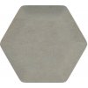 Čalúnený panel nástenný Hexagon 6x15cm šedá Riwiera 91