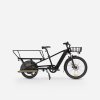 BTWIN Náhradný elektrobicykel R500E Longtail so zadným nosičom čierny