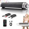 SOUNDBAR BLUETOOTH 5.0 S DIAĽKOVÝM OVLÁDANÍM A MIKROFÓNOM 10W ULTRA TENKÝ 1800MAH
