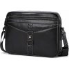 Bullcaptain pánska kožená taška Eucher Čierna