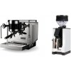 Rocket Espresso Bicocca, chrome + Eureka Mignon Zero, BL white