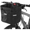 KOŠÍK NA RIADIDLÁ BICYKLA, NEPREMOKAVÝ, ČIERNA TAŠKA