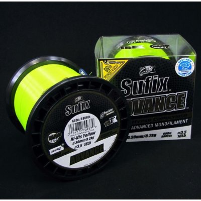 Sufix Advance Hi Vis Yellow 600m 0,33mm 9,6kg