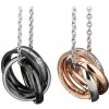 Oceľové prívesky pre pár Wonderful World Rings - BEZ ŘETÍZKŮ (pouze přívěsky)