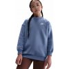 Dievčenské mikiny Nike Kids Sportswear Club Fleece Oversized - world indigo/white - Modrý (L)