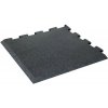 Rohová gumová platforma 1 x 1 m, tloušťka 30 mm, BLACK MAT