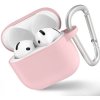 Blueo - Liquid Silicone ochranné puzdro pre AirPods 4 - pieskovo ružové