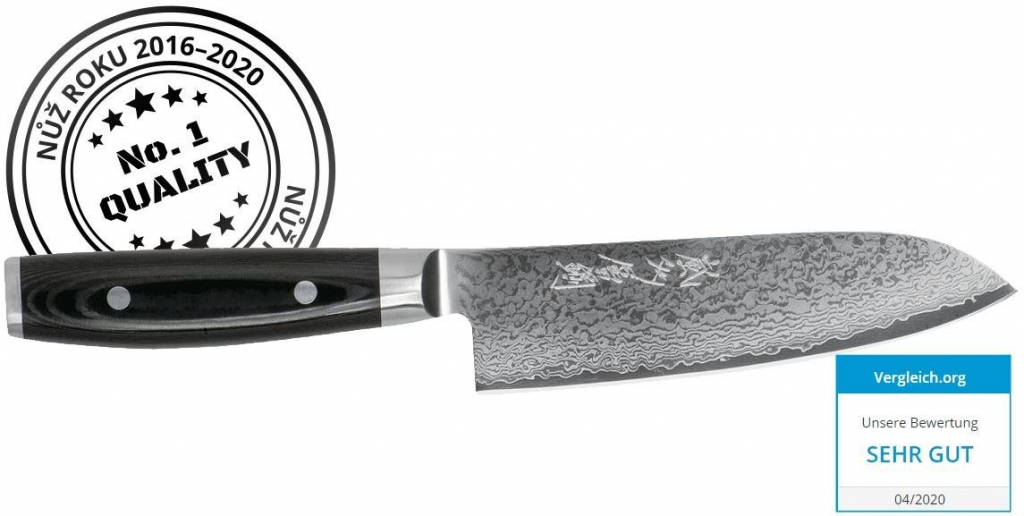 Yaxell Ran plus japonský Santoku nôž 16,5 cm