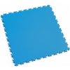 Modrá plastová PVC záťažová dlažba Fortelock Industry (koža) - dĺžka 51 cm, šírka 51 cm, výška 0,7 cm