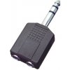 SOLEX Rozdvojka audio 1xJACK6,3st vidlica na 2xJACK6,3st zdierka AC7
