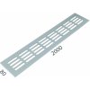 MPkovania SRL - ALFA vetracia mriežka 80 x 2000 mm, 2000 mm, 80 mm, STM - strieborná matná (C0)