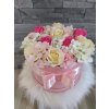 Mydlový flower box mix ružový väčší