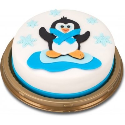 Marlenka zdobená torta tučniak 1,1 kg