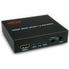 HDMI Audio Extraktor, digital: toslink (S/PDiF), analog: 4x 3.5mm jack, čierny