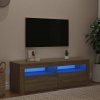 TV skrinka s LED svetlami dub sonoma 120x35x40 cm
