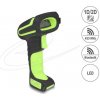 Delock Priemyselná čítačka čiarových kódov 1D a 2D pre 433 MHz alebo Bluetooth s indukčnou nabíjacou stanicou, čítanie až do 6,5 m