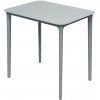 Lazy Momo Jedálenský stolík obdĺžnik RIMO 77,5 x 57,5 74,5 cm AGATE šedá