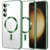 Techsuit Luxury Glitter MagSafe – puzdro na Samsung Galaxy S23 Plus – svetlozelený