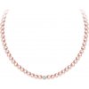 Perlový náhrdelník Velvet Pearl s voskovými perlou Preciosa 2218 69, ružový