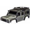 Traxxas TRX-4 Land Rover Defender strieborná karoséria bez zrkadla