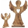 Vianočná dekorácia DREVENÝ ANJEL